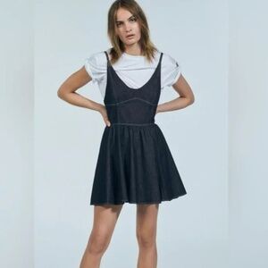 NWT ZARA TRF DENIM SWING DRESS